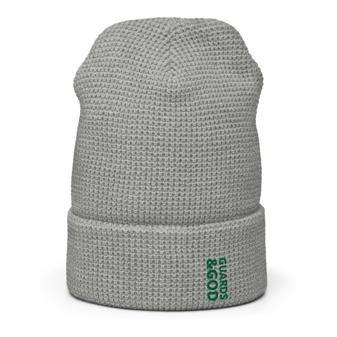 Guards &God Vertical Evergreen Waffle Beanie